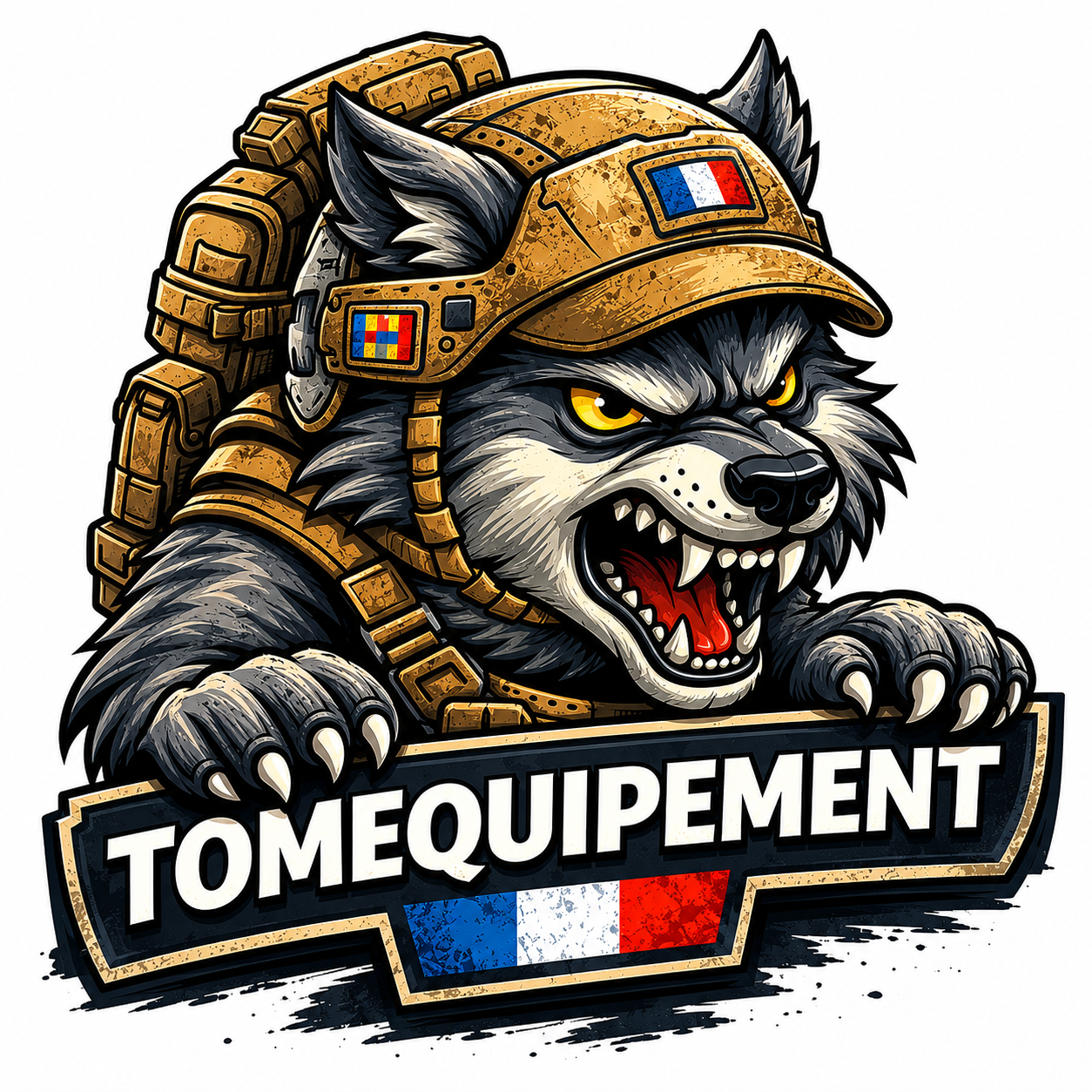 Logo TOM Equipement loup tactique